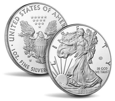 2020 Silver Eagle - End of World War 2 (WWII) Privy Mark Proof - Original Government Packaging (OGP) - CoinsTV