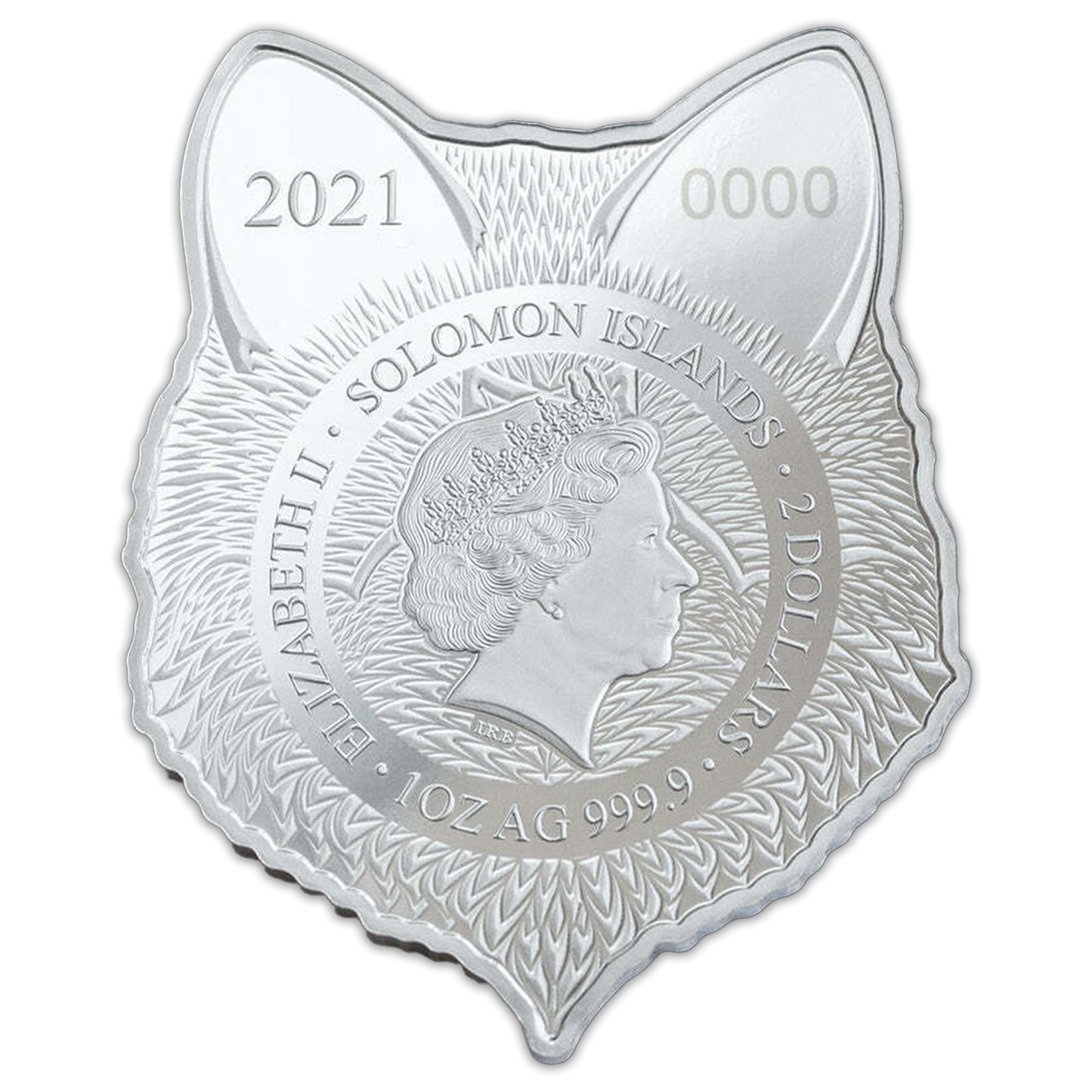 2021 Solomon Islands Phil Lewis Electric Fox - 1oz - .999 Silver