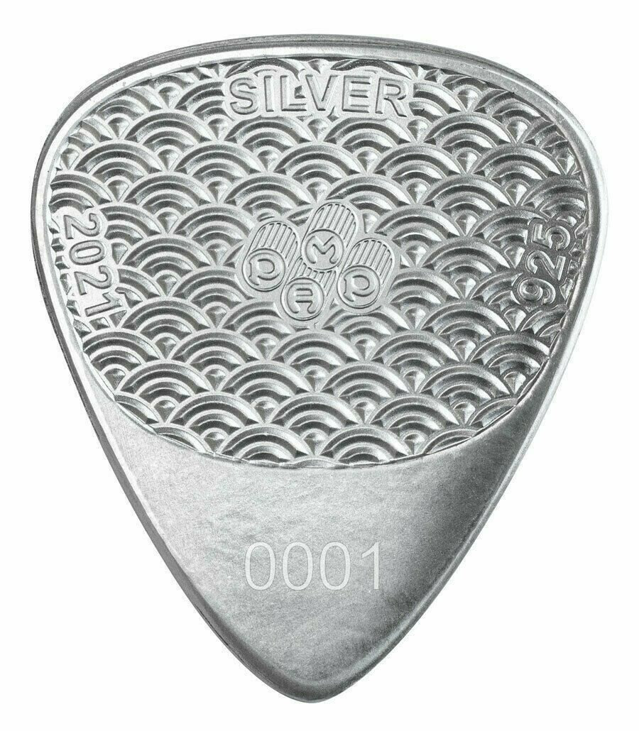 2021 Fender 351 Silver Guitar Pick - Pamp Suisse 10 Grams