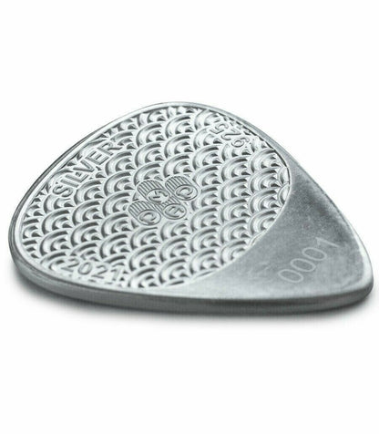 2021 Fender 351 Silver Guitar Pick - Pamp Suisse 10 Grams