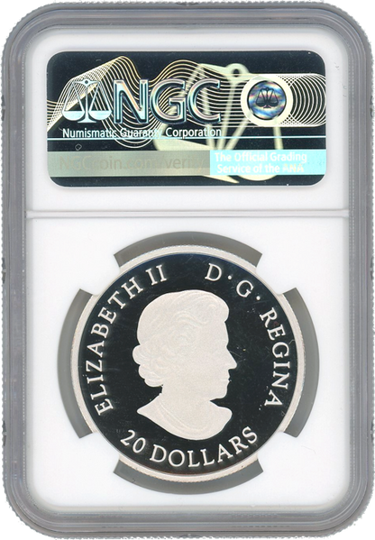 2019 $10 Light Pillars Sky Wonders 1 oz Silver - Royal Candian Mint - NGC PF69