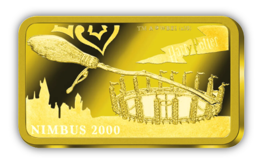 2020 Wizarding World of Harry Potter - Nimbus 2000 - 0.5 gram Gold Bar