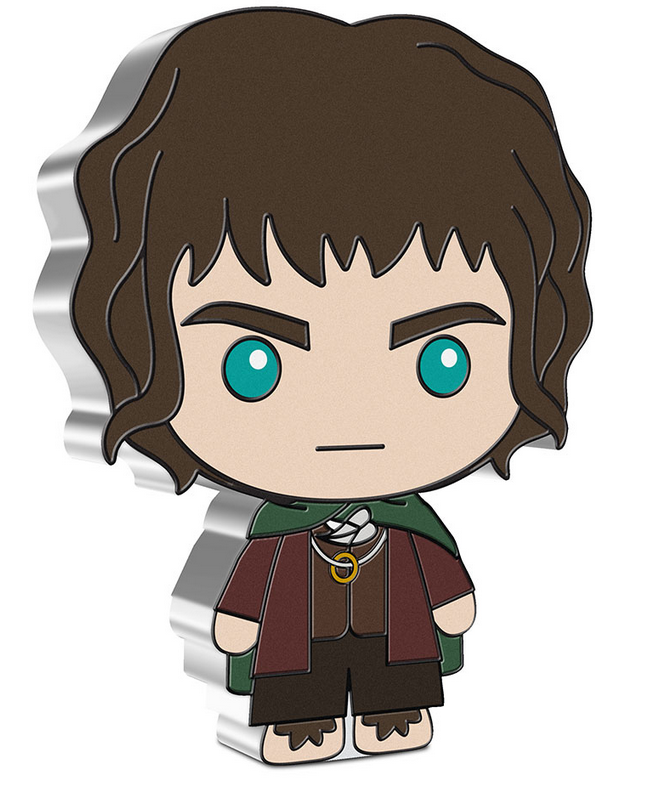 2021 Frodo Baggins Chibi Collection 1 oz Silver Coin - New Zealand Mint