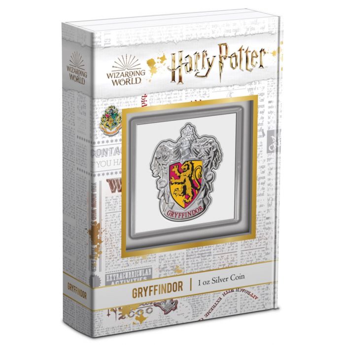 2021 Harry Potter - Hogwarts House Crest Gryffindor - 1oz Silver Proof Coin