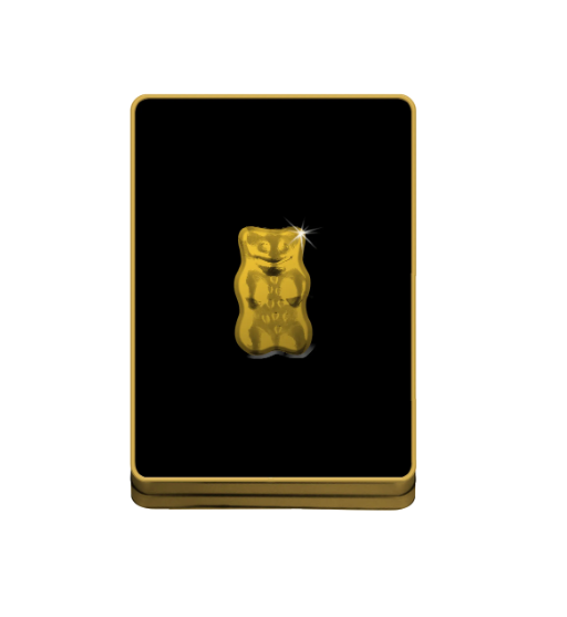 2022 Haribo Goldbear Gummy Bear Shaped 1 oz  Silver