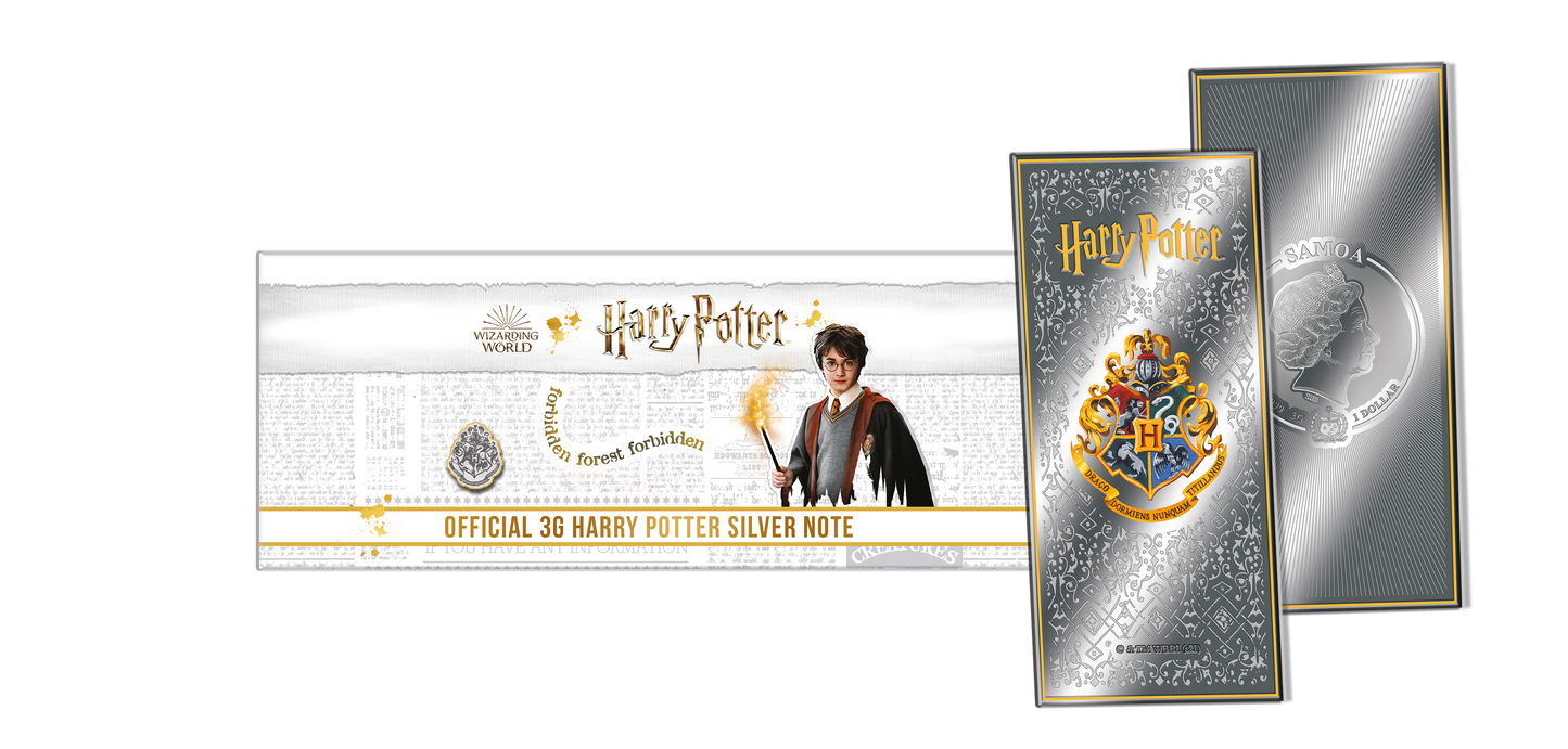 Harry Potter 3g Silver Note Deluxe Packaging - Samoa