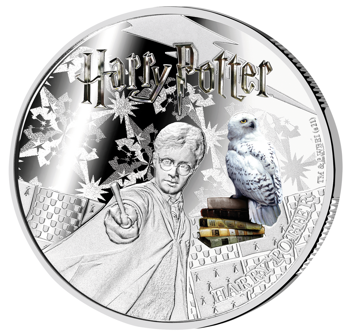 2021 Wizarding World of Harry Potter 1 Oz Silver Coin 3 pc Proof Set