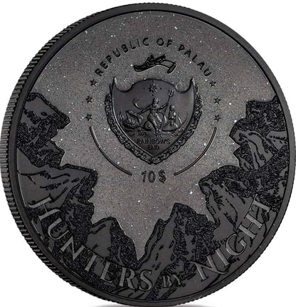 2020 2oz Silver - Hunters By Night Series - Black Panther - Palau Coin