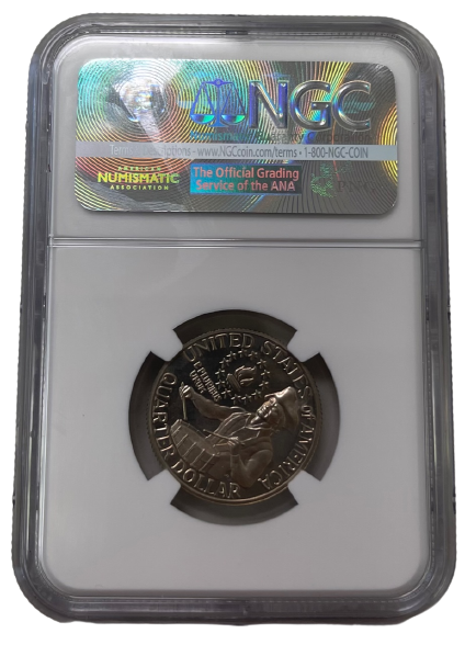 1976 Washington Quarter Philadelphia - 125 Rotated Dies - NGC PF66