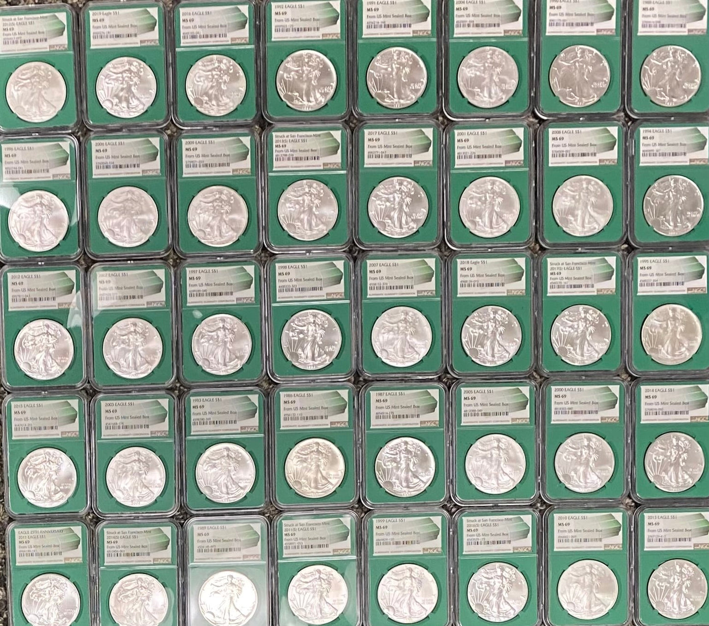 Monster Box Silver Eagle Grab Bag NGC MS69