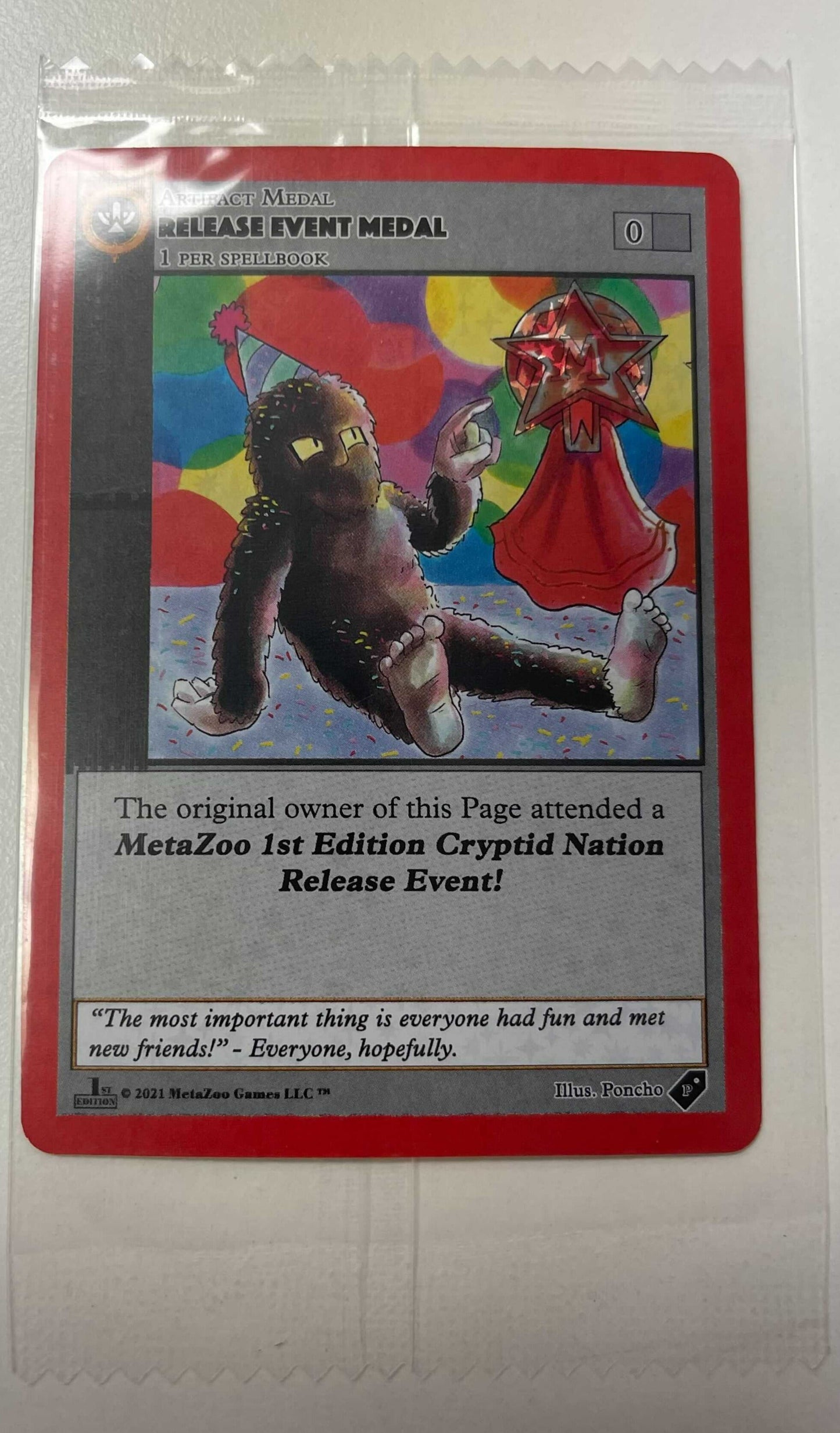 Metazoo Cryptid Nation Release Event Medal - Sealed