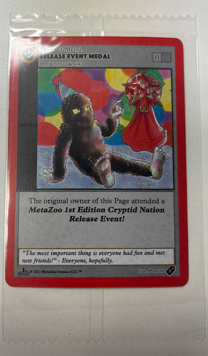 Metazoo Cryptid Nation Release Event Medal - Sealed