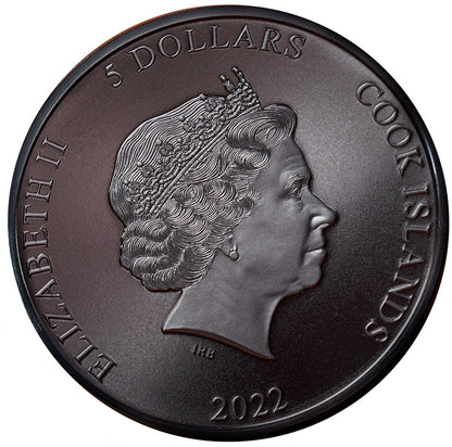 2022 Iron Maiden 1 oz Silver - Number of the Beast - Cook Islands in OGP
