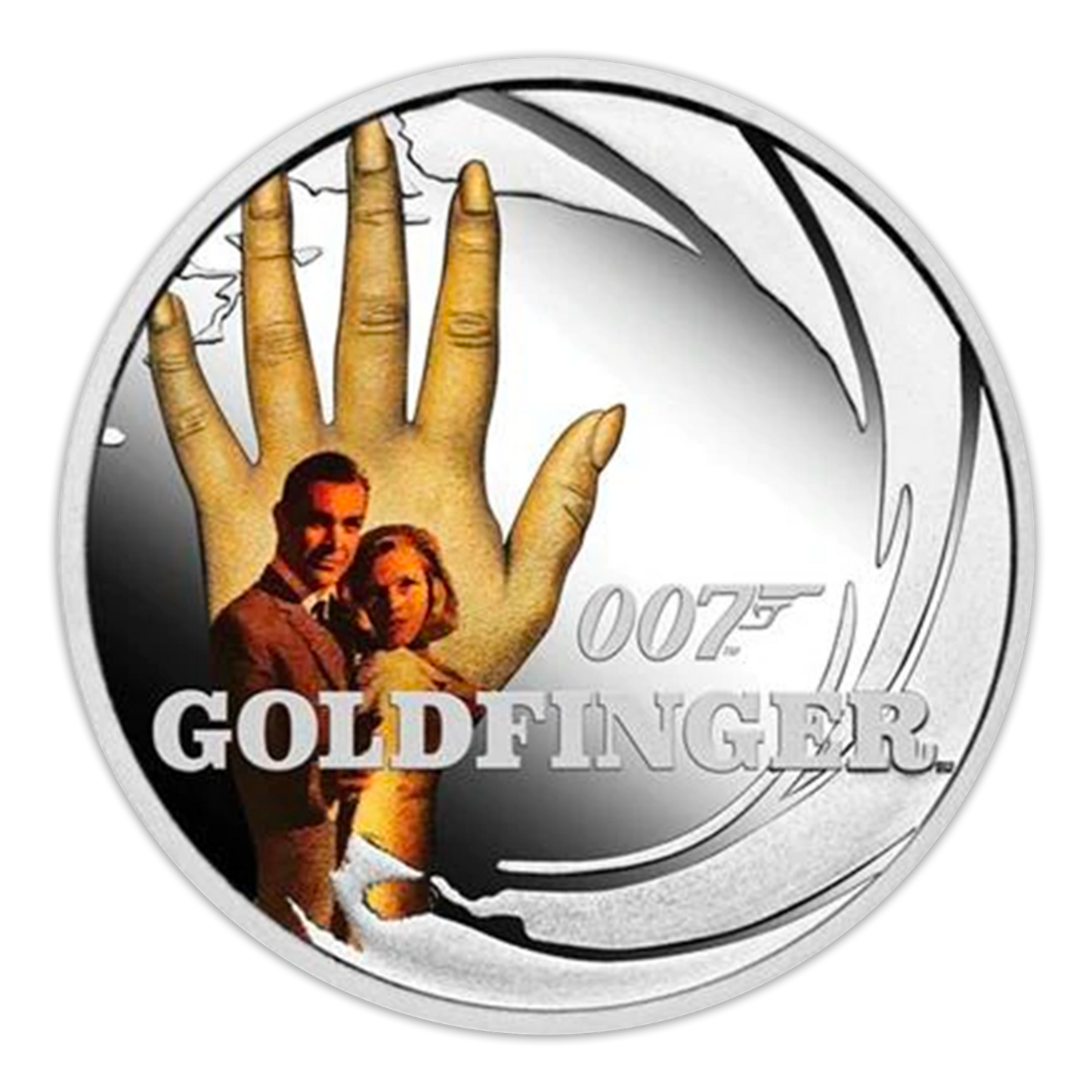 2021 James Bond 1/2oz Silver Proof Colorized 8 Coin Set