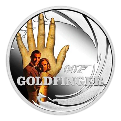 2021 James Bond 1/2oz Silver Proof Colorized 8 Coin Set