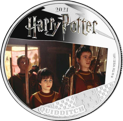 2021 Samoa Quidditch Colourised  Silver Proof Coin