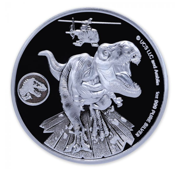 2022 Jurassic World Dominion 1 oz  Silver