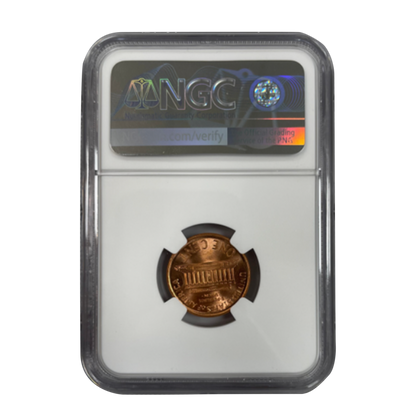 Lincoln Cent Broadstruck - Northeast Error Collection - Magnum Opus Label NGC