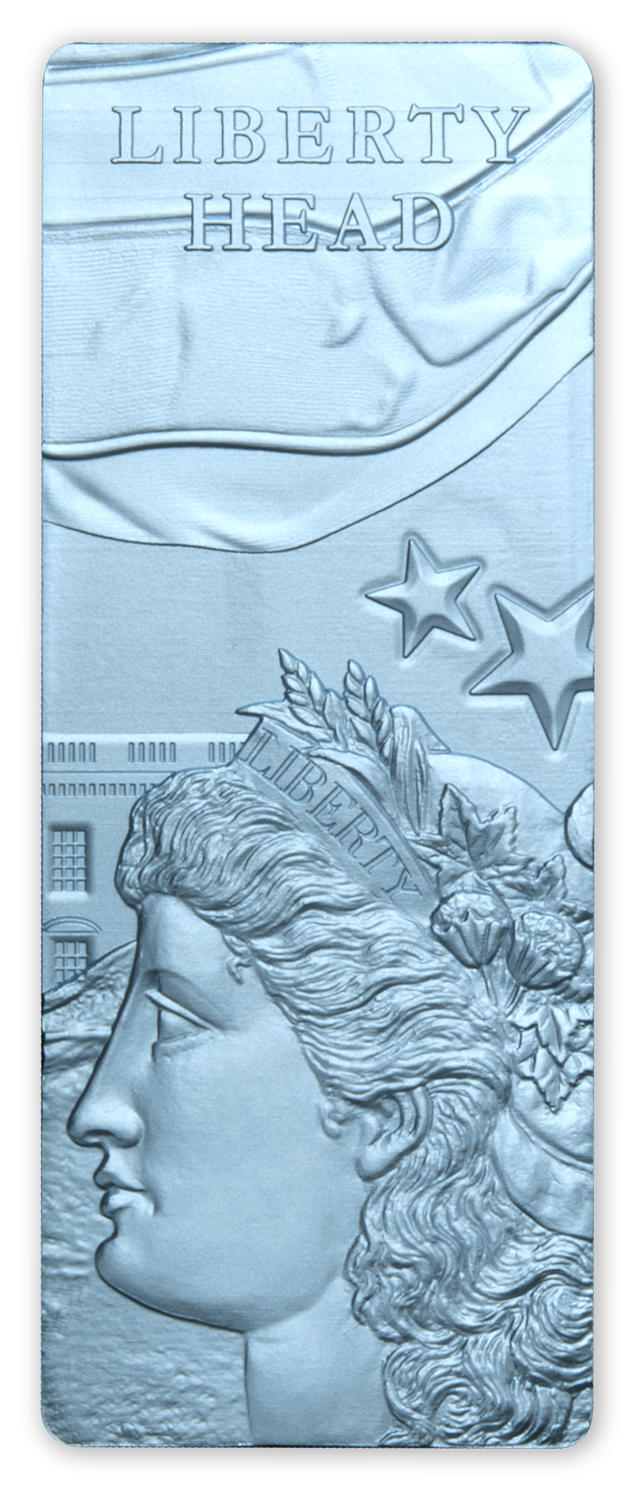 2022 Lady Liberty 1 oz .999 Silver Blue Ice 4 Bar Set - Barbados