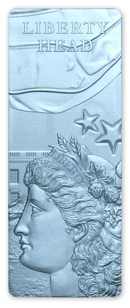 2022 Lady Liberty 1 oz .999 Silver Blue Ice 4 Bar Set - Barbados