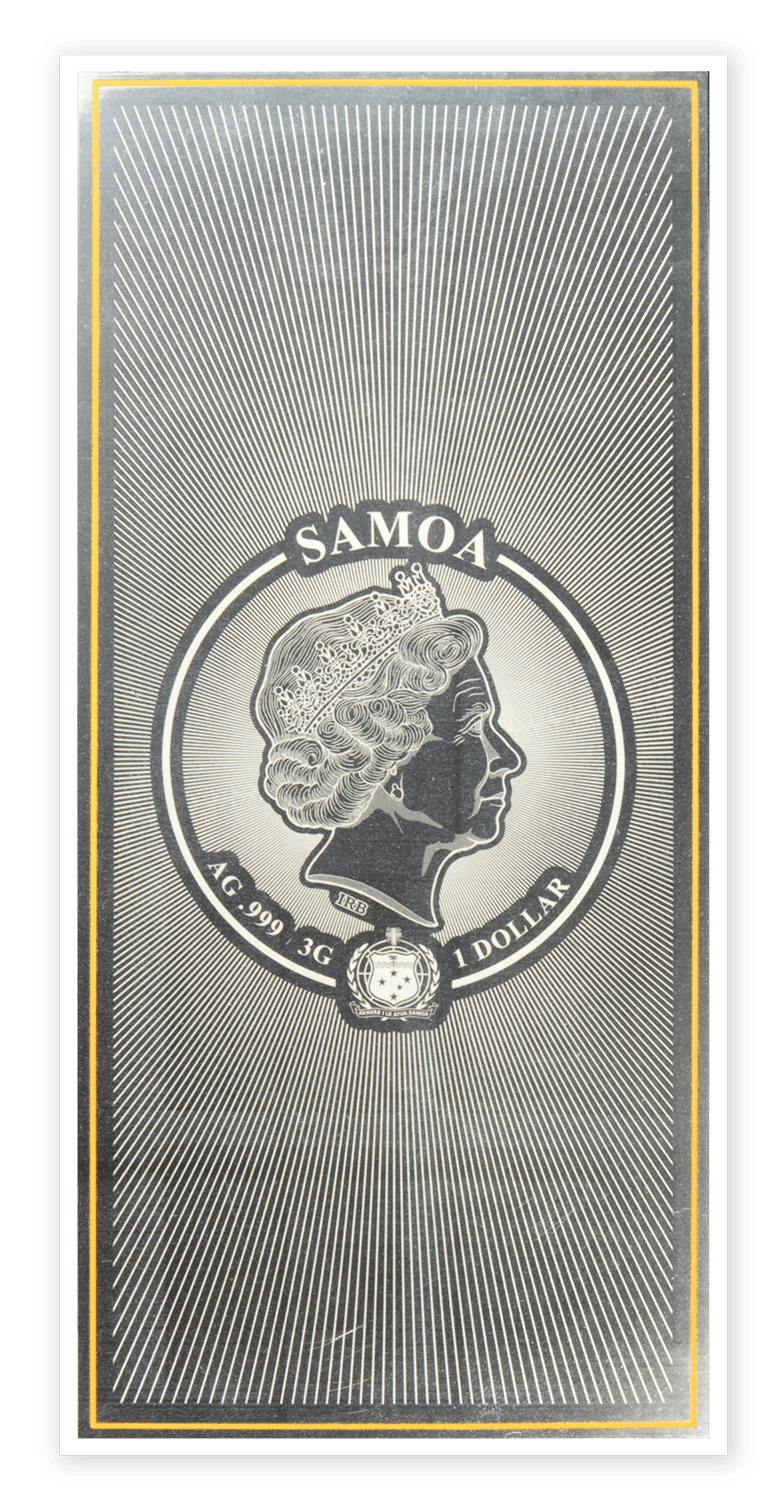 Lord of the Rings 3g Silver Note- Deluxe Packaging - Samoa