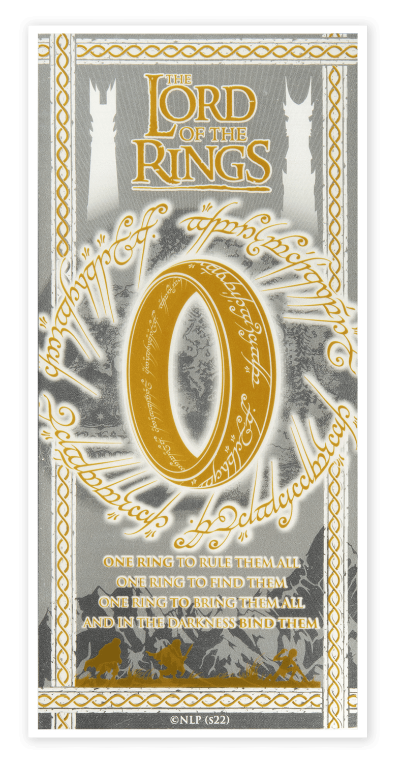 Lord of the Rings 3g Silver Note- Deluxe Packaging - Samoa