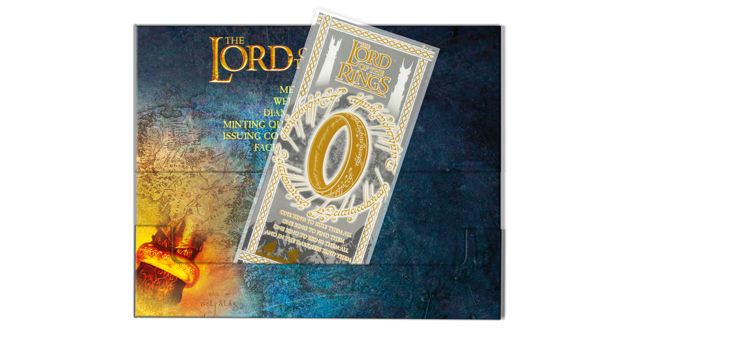 Lord of the Rings 3g Silver Note- Deluxe Packaging - Samoa
