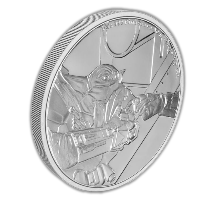 2022 Grogu Mandalorian Classic 1 Oz Silver - New Zealand Mint