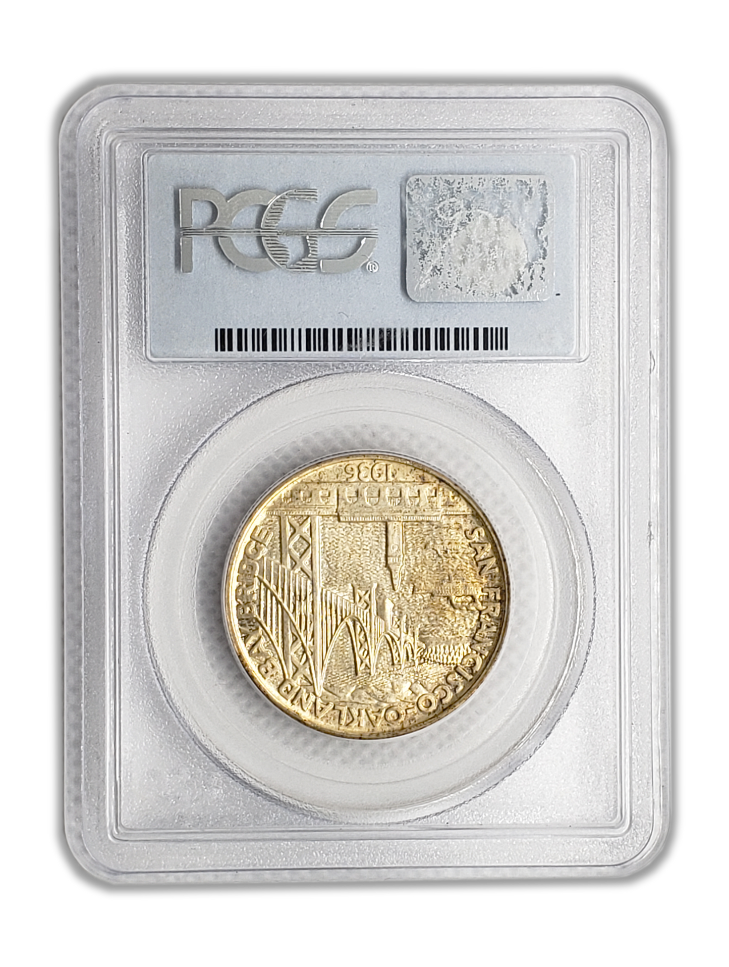 1936 S Bay Bridge Silver Half Dollar San Francisco - PCGS MS64