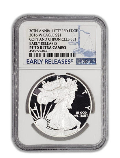 2016 Silver Eagle - 30th Anniv. Early Release NGC70 Early Release