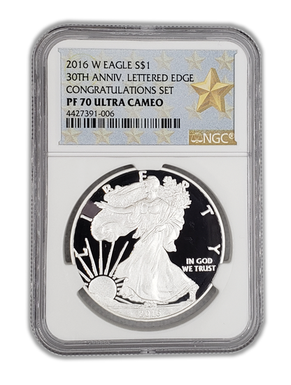 2016 Silver Eagle - Proof - Congratulations - NGC PF70