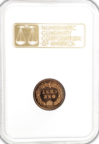 1887 Indian Cent Philadelphia Proof - NGC PF65 RB CAC
