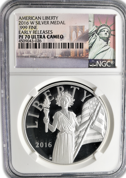 2016 W Silver Medal - American Liberty - NGC PF70 Ultra Cameo Early Releases