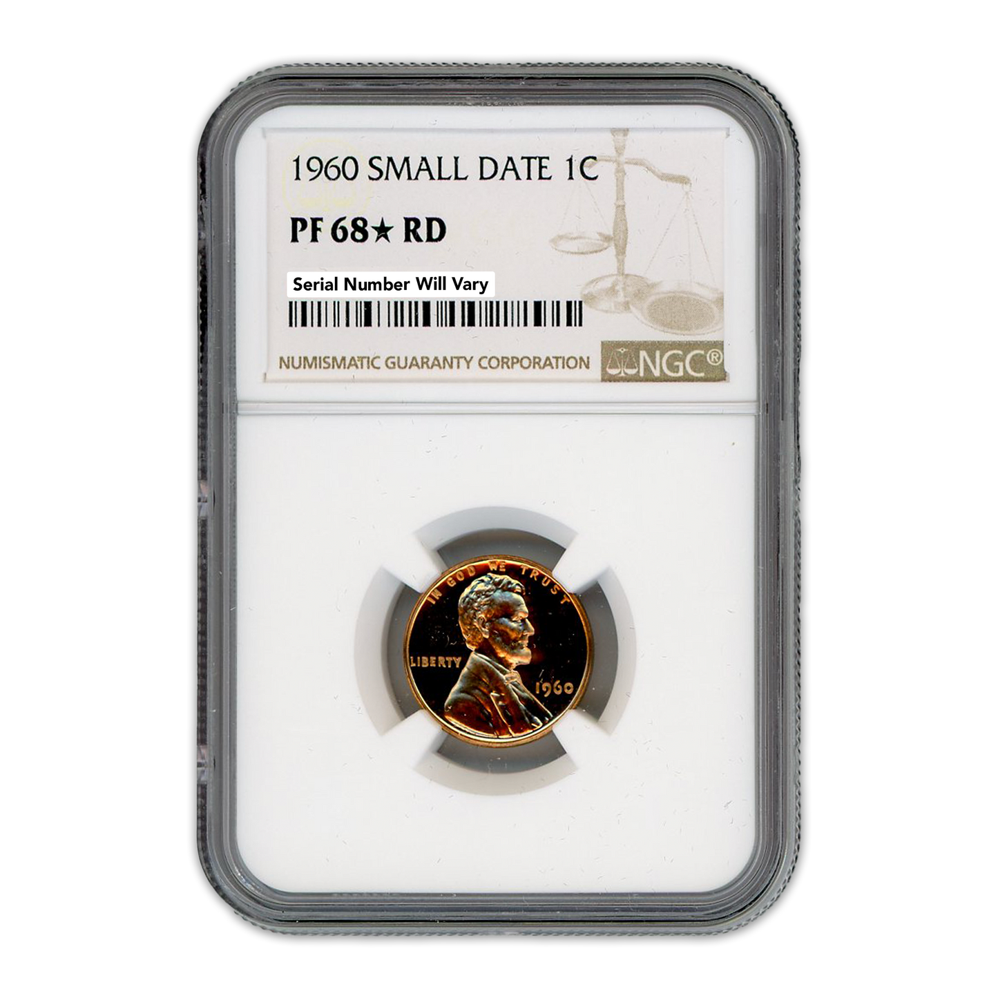 1960 Lincoln Cent - Small Date - NGC PF68 Star RD