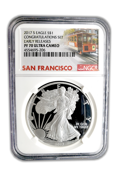 2017-S Eagle Congratulations - NGC PF70 ER Early Releases - Ultra Cameo