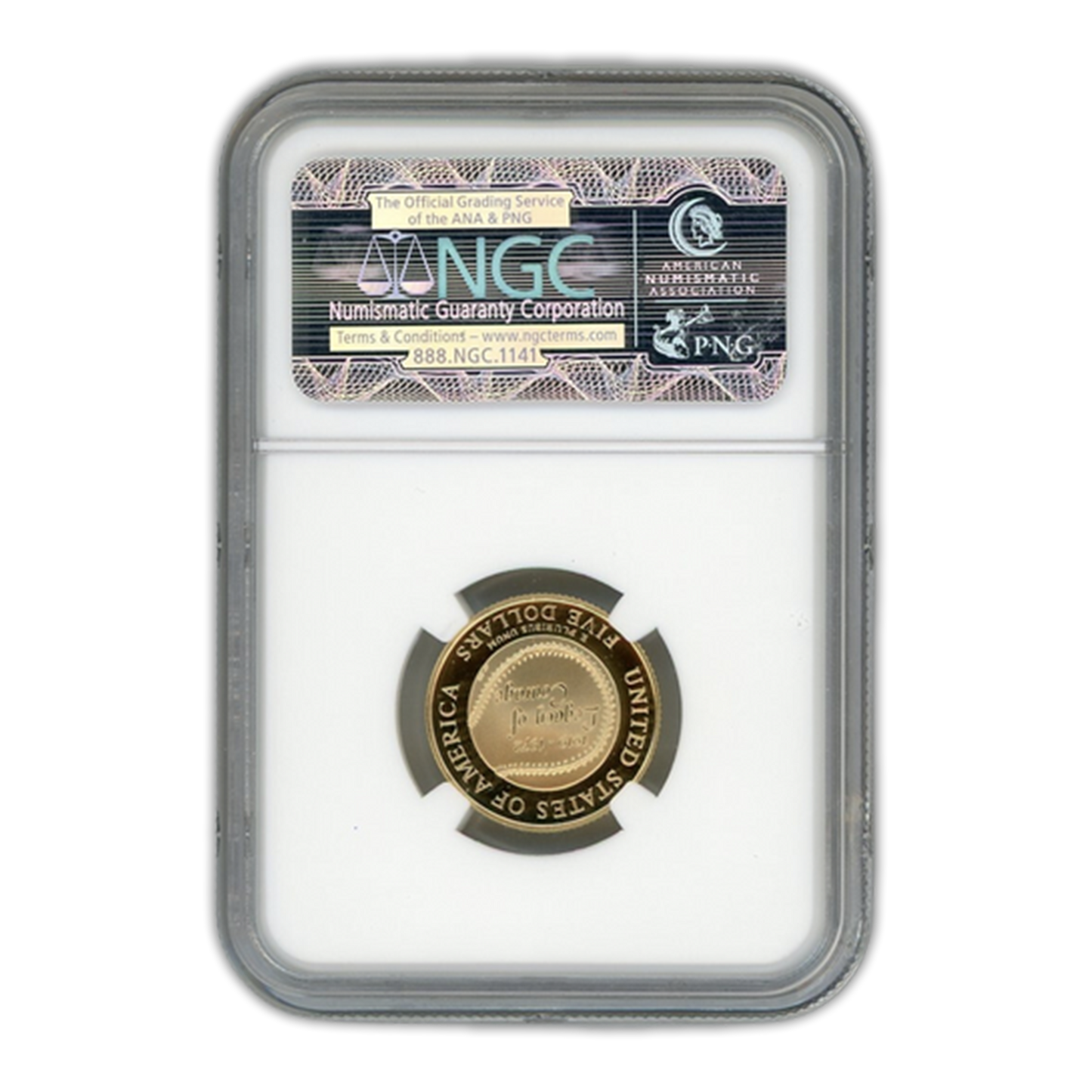 1997-W $5 Jackie Robinson Commemorative Gold - NGC PF70 Ultra Cameo