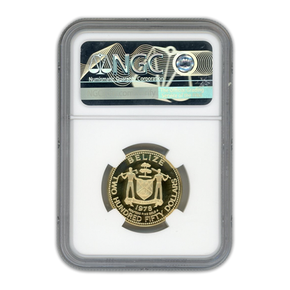 1978FM $250 Belize Jaguar Gold - NGC PF70 Ultra Cameo