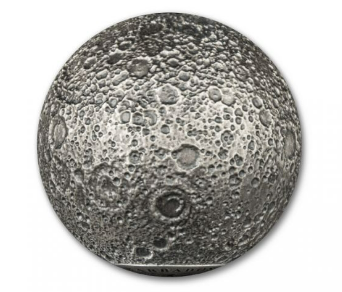 2023 3 oz Barbados Moon Spherical Silver