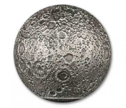 2023 3 oz Barbados Moon Spherical Silver