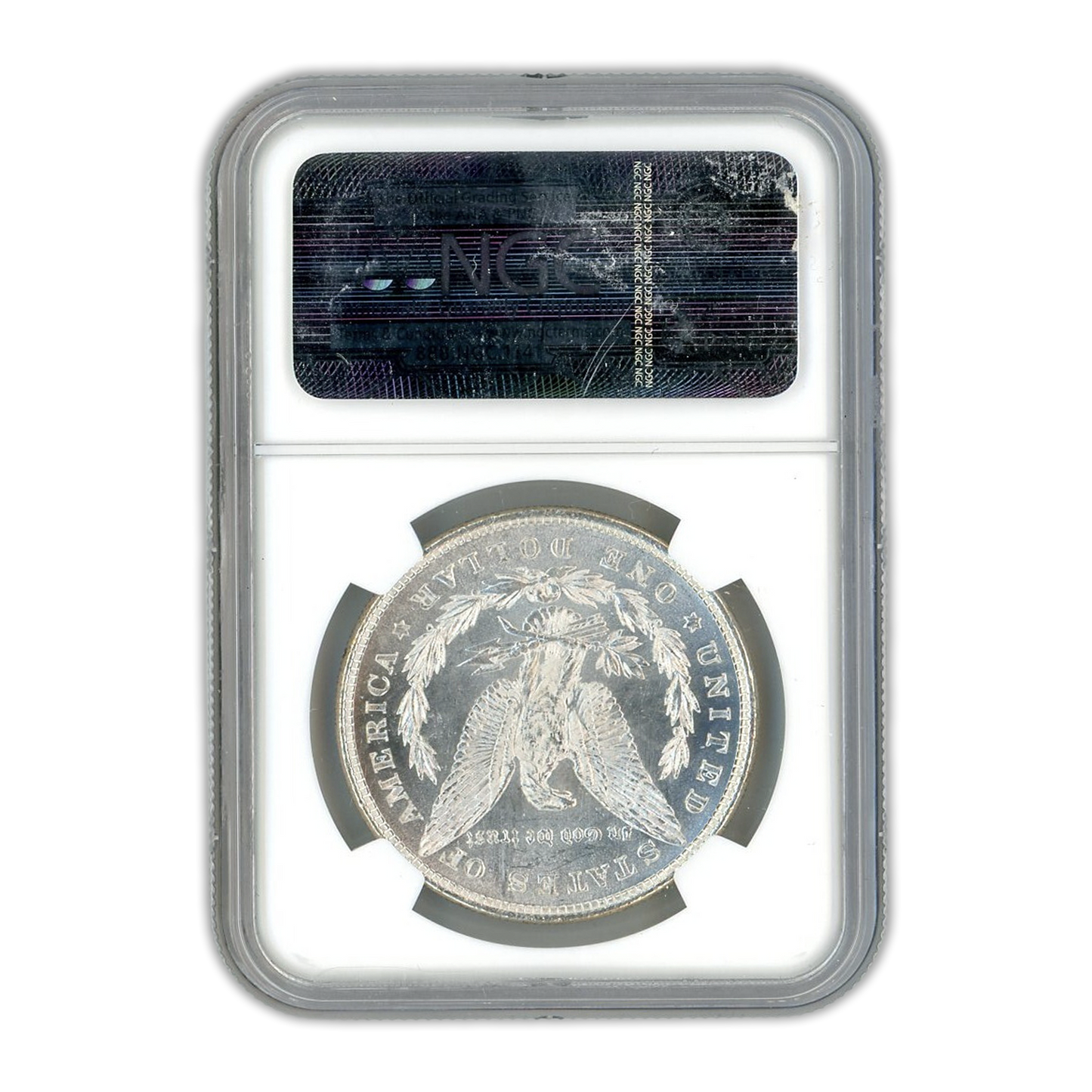 1878 Morgan Silver Dollar Philadelphia 8 Tailfeathers - NGC MS63*