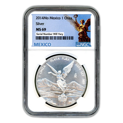 2014 Mexico Libertad 1 oz Silver - NGC MS69