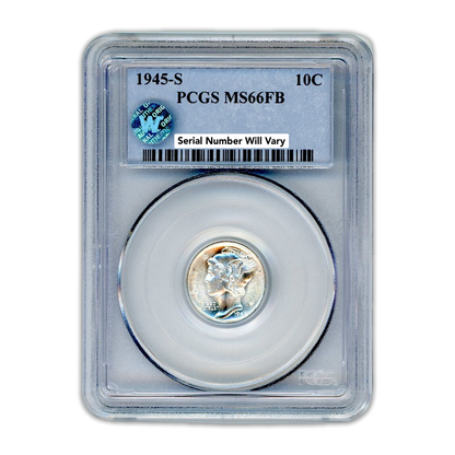 1945-S Mercury Dime - PCGS MS66 FB