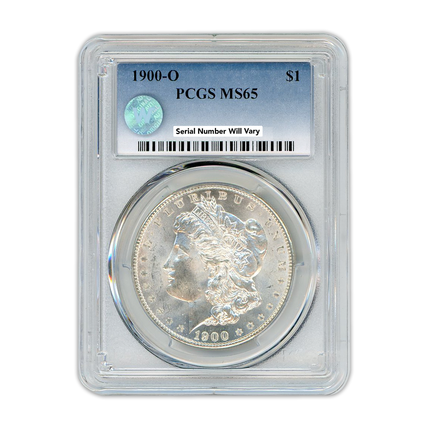 1900-O Morgan Silver Dollar New Orleans - PCGS MS65 Sight White