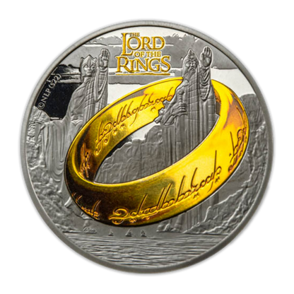 2023 1 oz Lord of the Rings Argonath Black Platinum