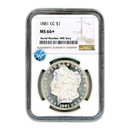 1881-CC Morgan Silver Dollar Carson City - MS66+ Sight White
