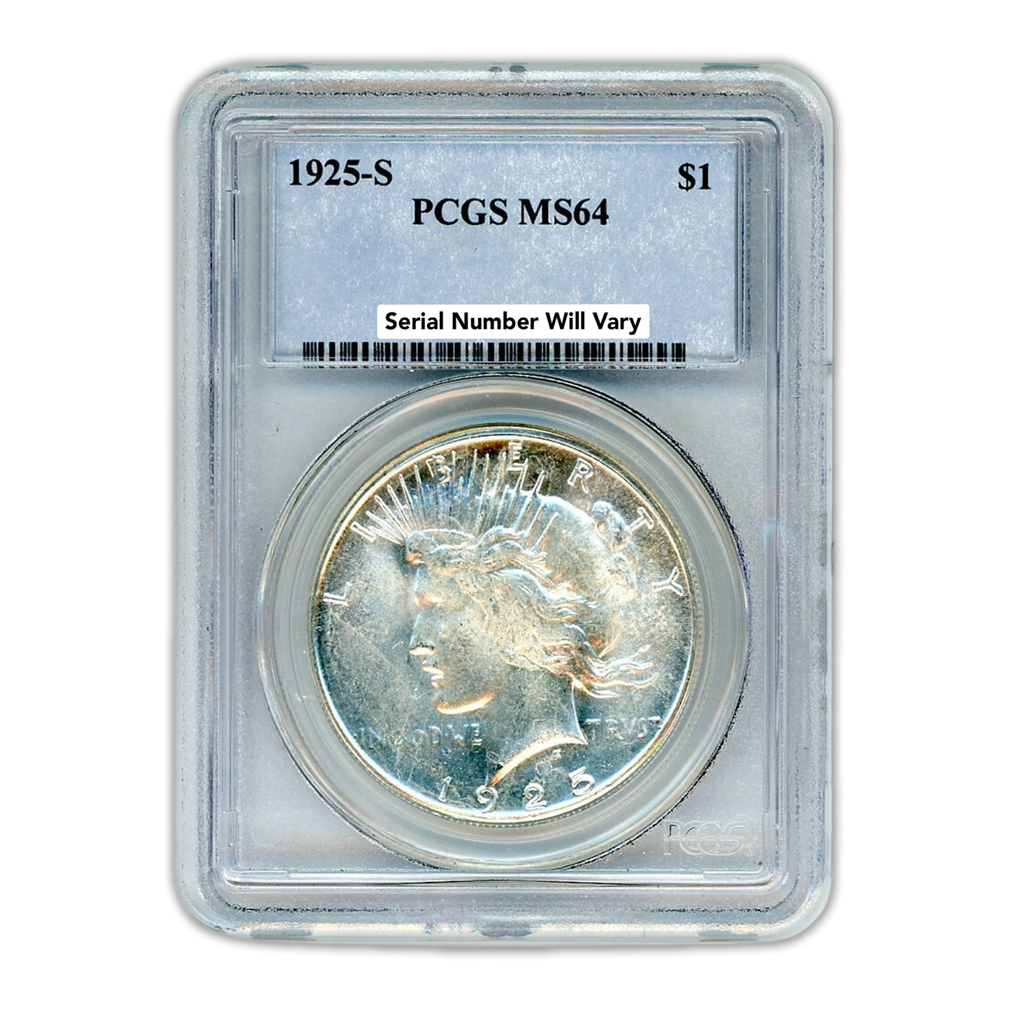 1925-S Peace Silver Dollar San Francisco - PCGS MS64