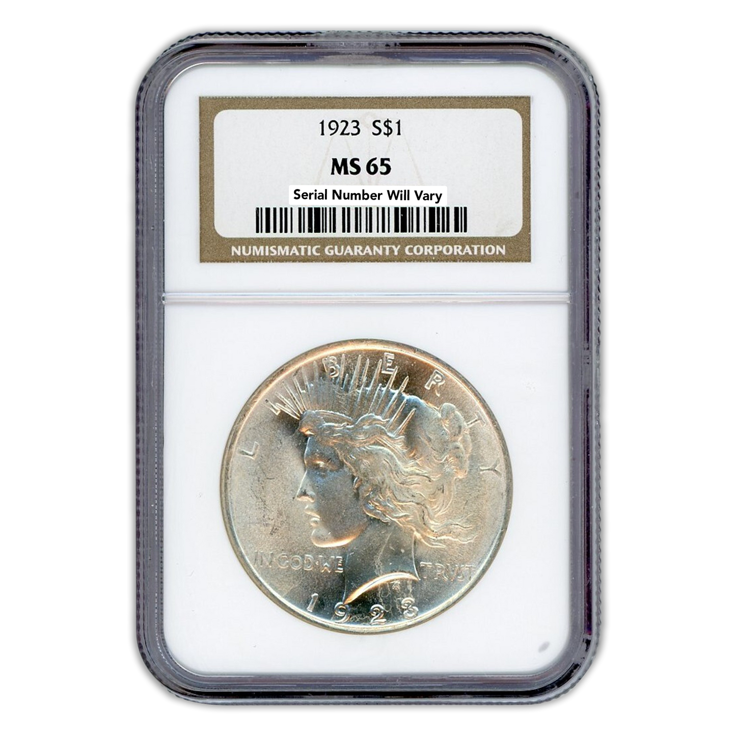 1923 Peace Silver Dollar - NGC MS65