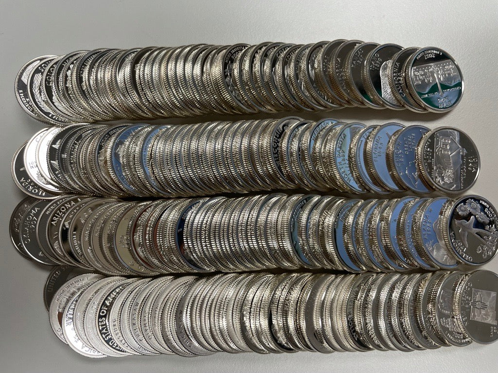 Silver Proof Quarters Hoard
