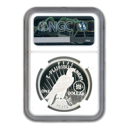 2023-S Peace $1 Fiji Silver Tribute - NGC In God We Trust Label GEM PROOF Early Release