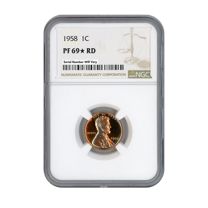 1958 Lincoln Cent - NGC PF69 Star RD
